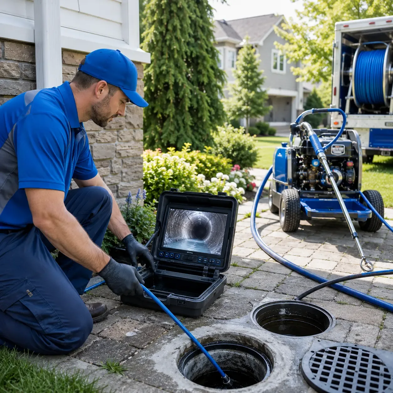 Outdoor drain cleaning professionals serving Rochester, NH